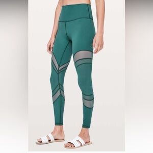 Lululemon seek the heat High-Waisted Teal Leggings 6